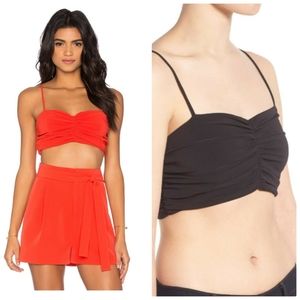 Kendall & Kylie Ruched Bustier Crop Top NWT